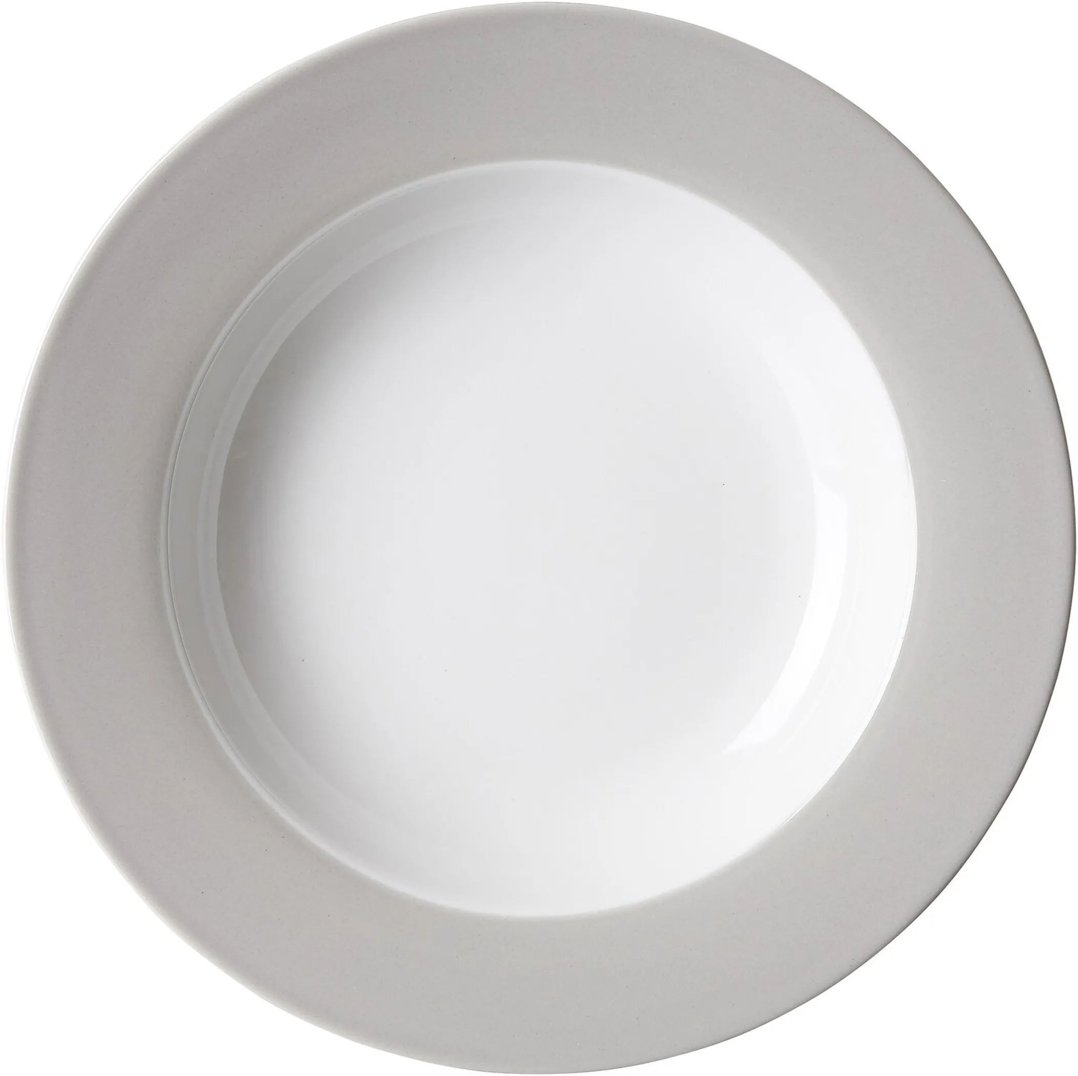 Doppio Teller tief 270 ml Porzellan grau