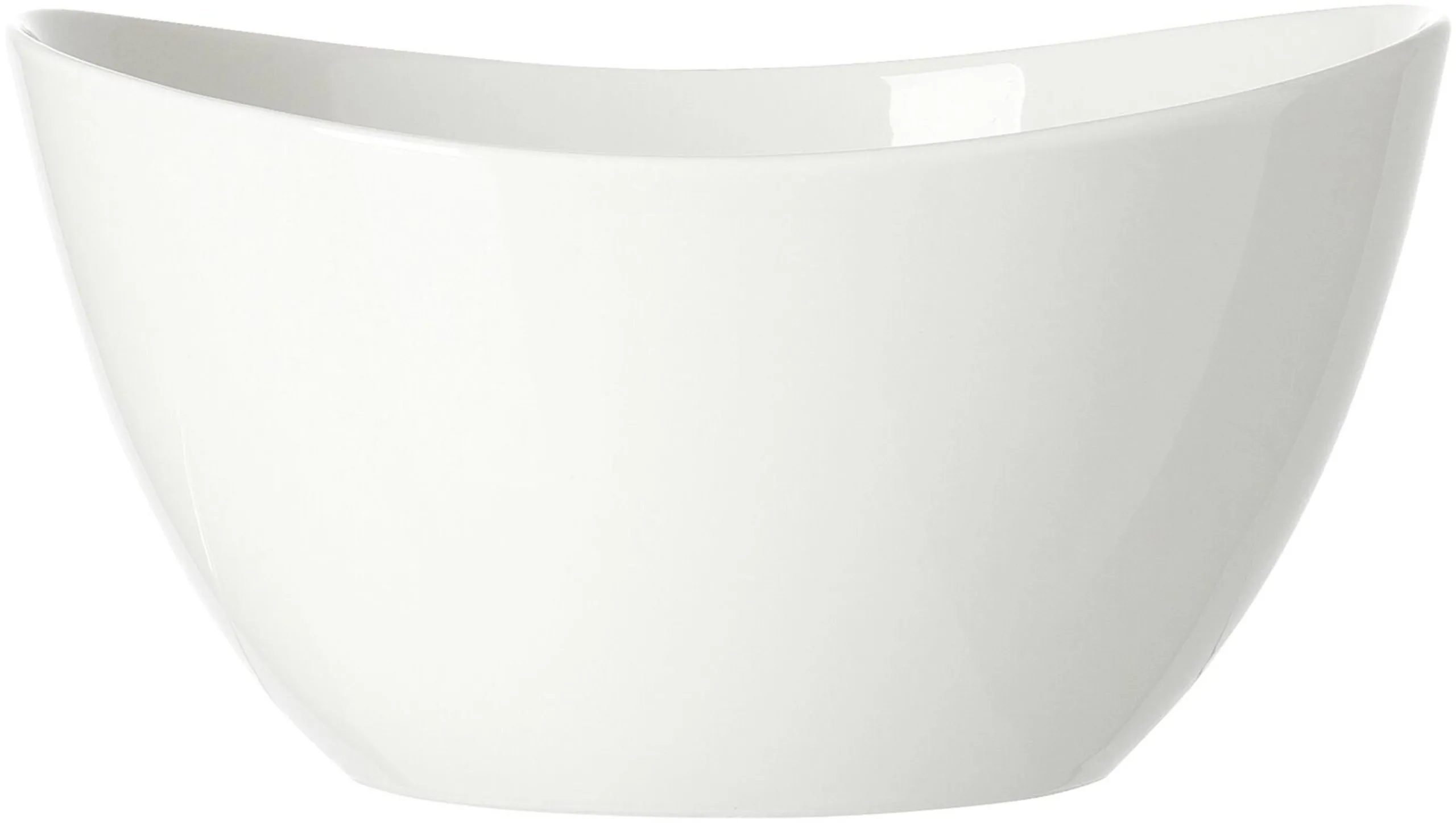 Blanca Schale geschwungen 400 ml weiß Porzellan 12 x 12 cm