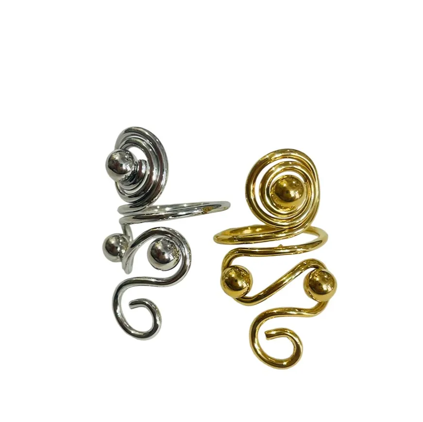 Anello Malibu con spirali due varianti colore