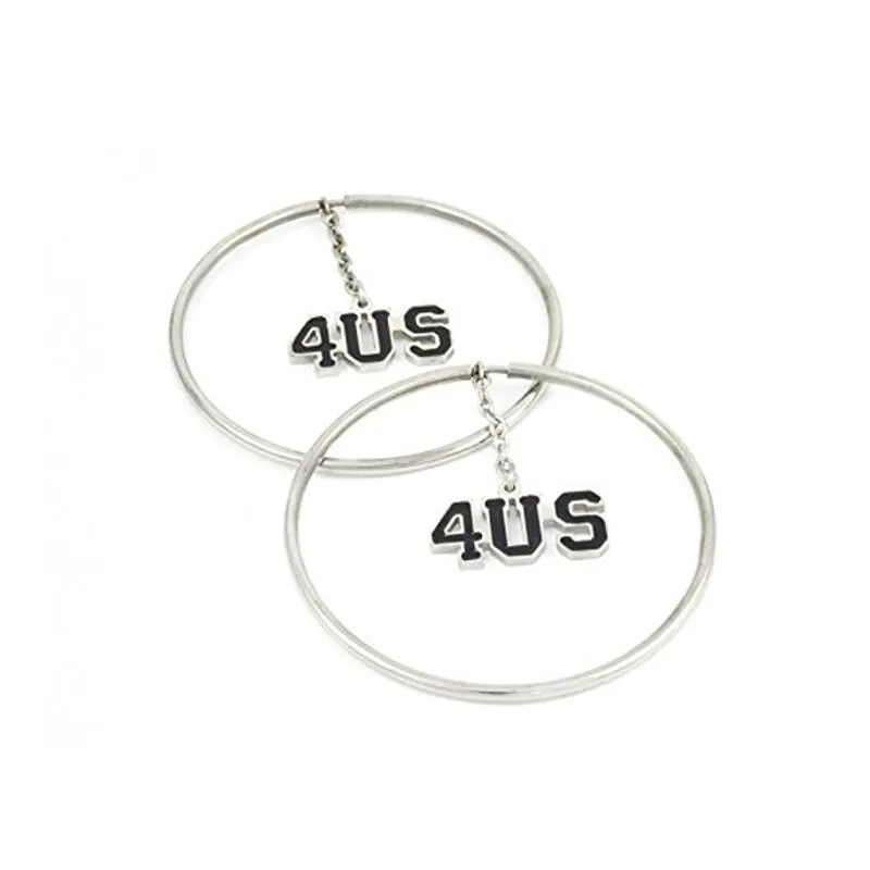 Orecchini Donna CESARE PACIOTTI 4UOR0160 Cerchio 4U Pendenti Charms Nero