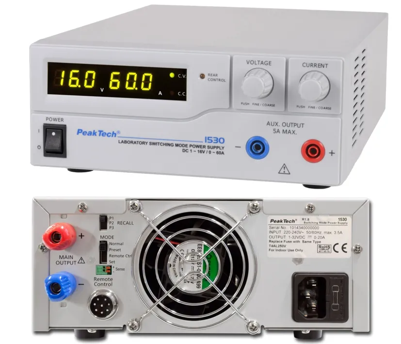 Labornetzteil Labornetzgerät 1-15V 0-60A Model P1530