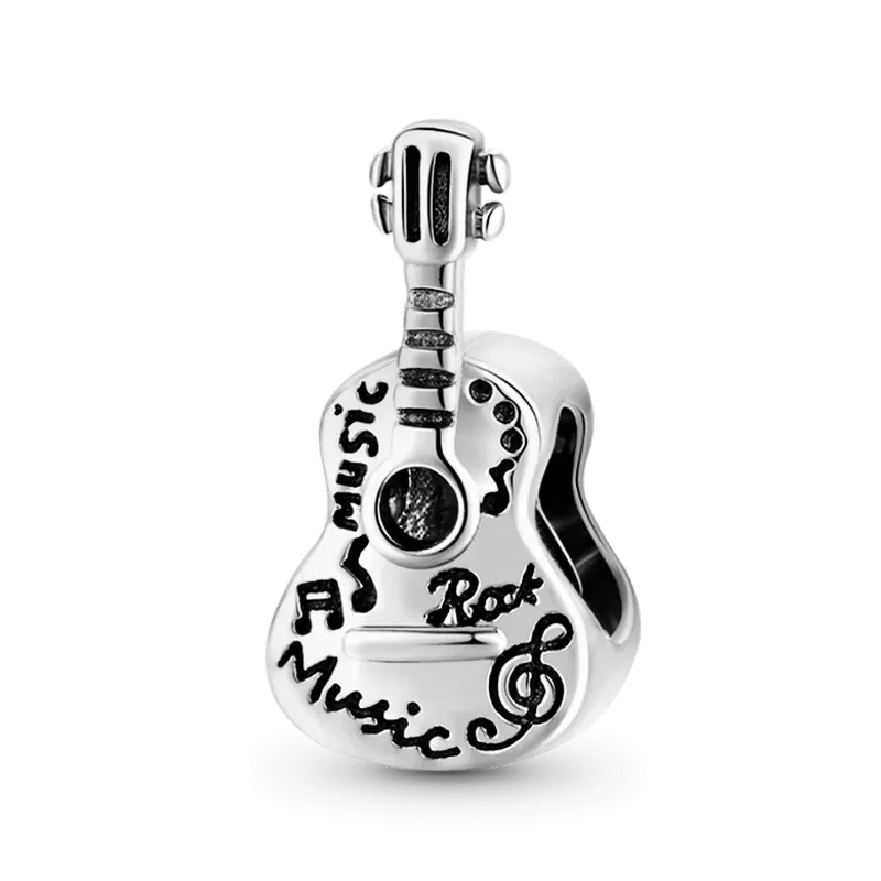 Charm Ciondolo Chitarra in Argento S925