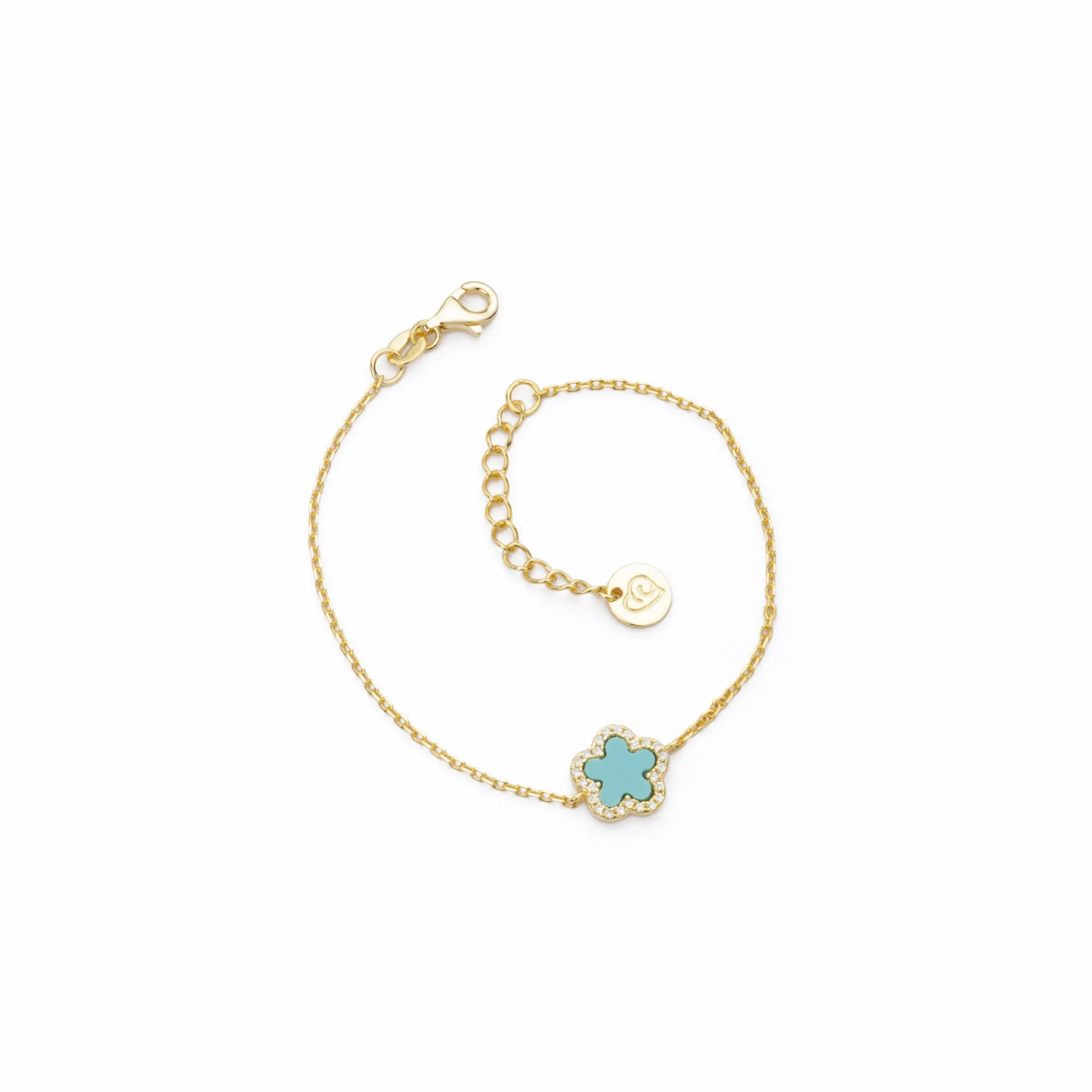 bracciale flower gold argento 925 BARBIERI