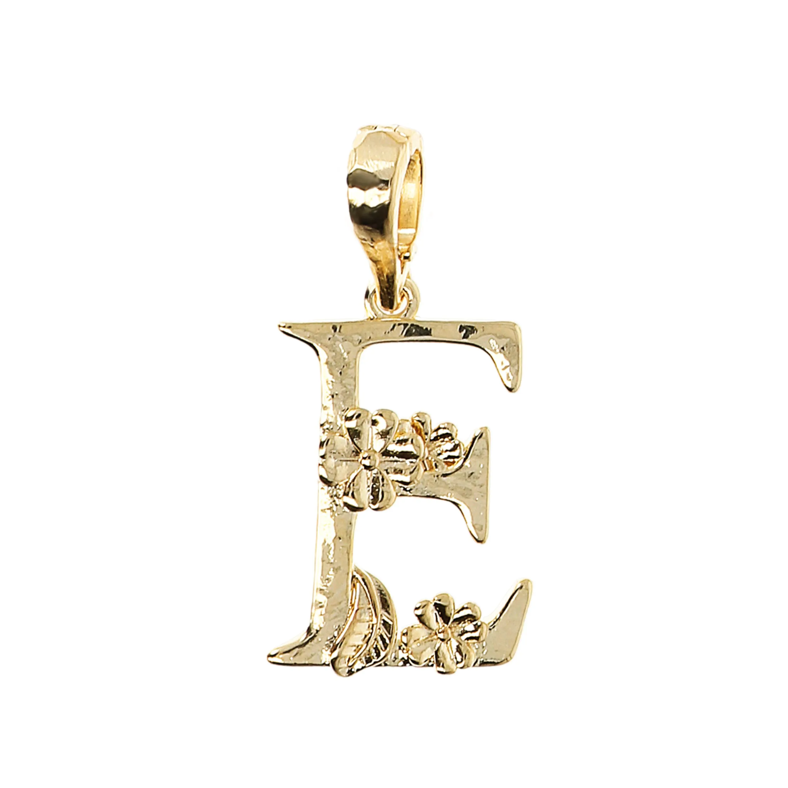 Ciondolo Donna Etrusca Iniziale E con Fiore