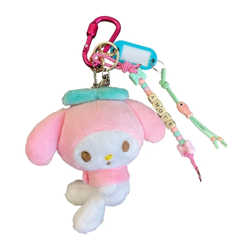 Portachiavi e applique borsa Pimp your Bag My Melody  in peluche