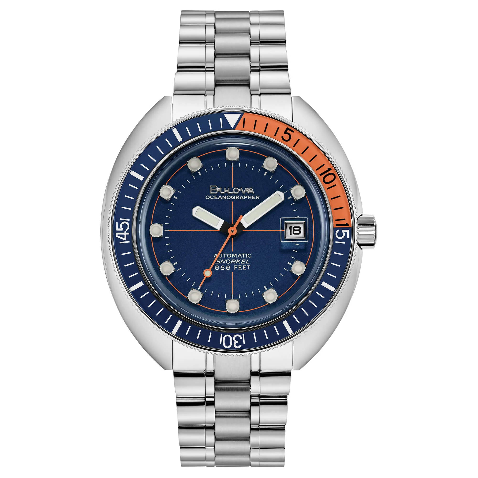 Orologio Uomo Bulova Oceanographer Automatico con Quadrante Blu 44 mm
