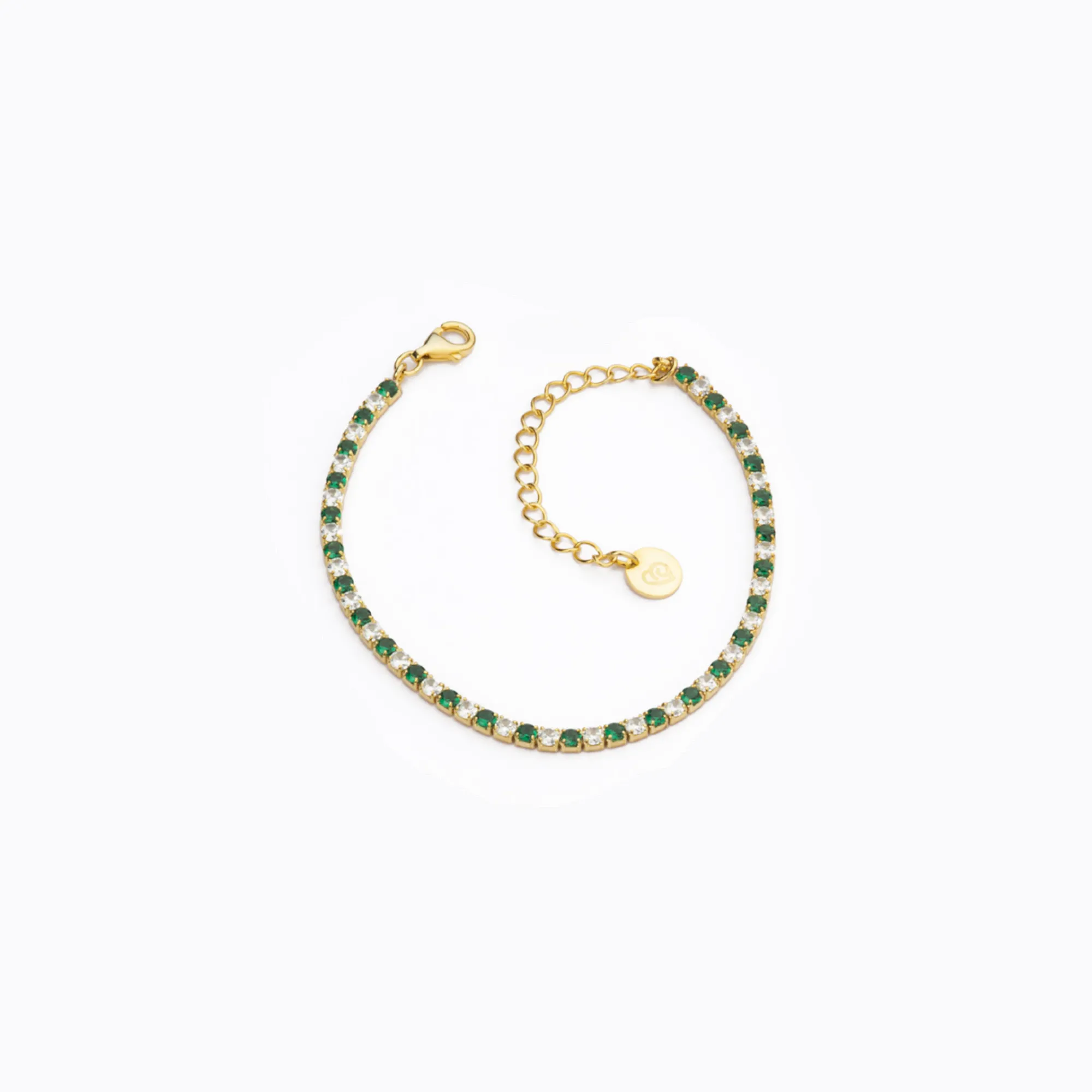 Tennis Clear-smeraldo argento 925 BARBIERI