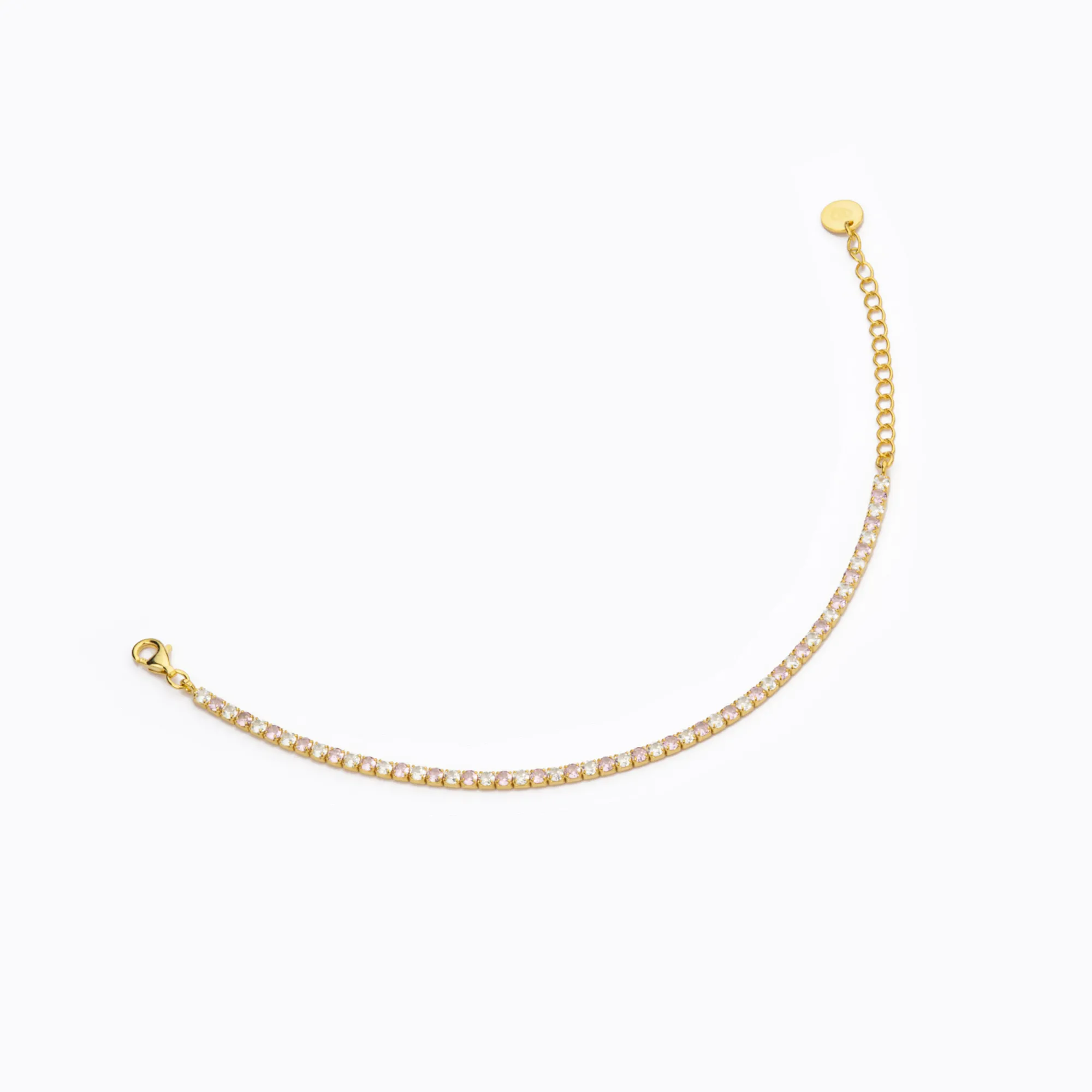 Tennis Clear-Rosè argento 925 BARBIERI