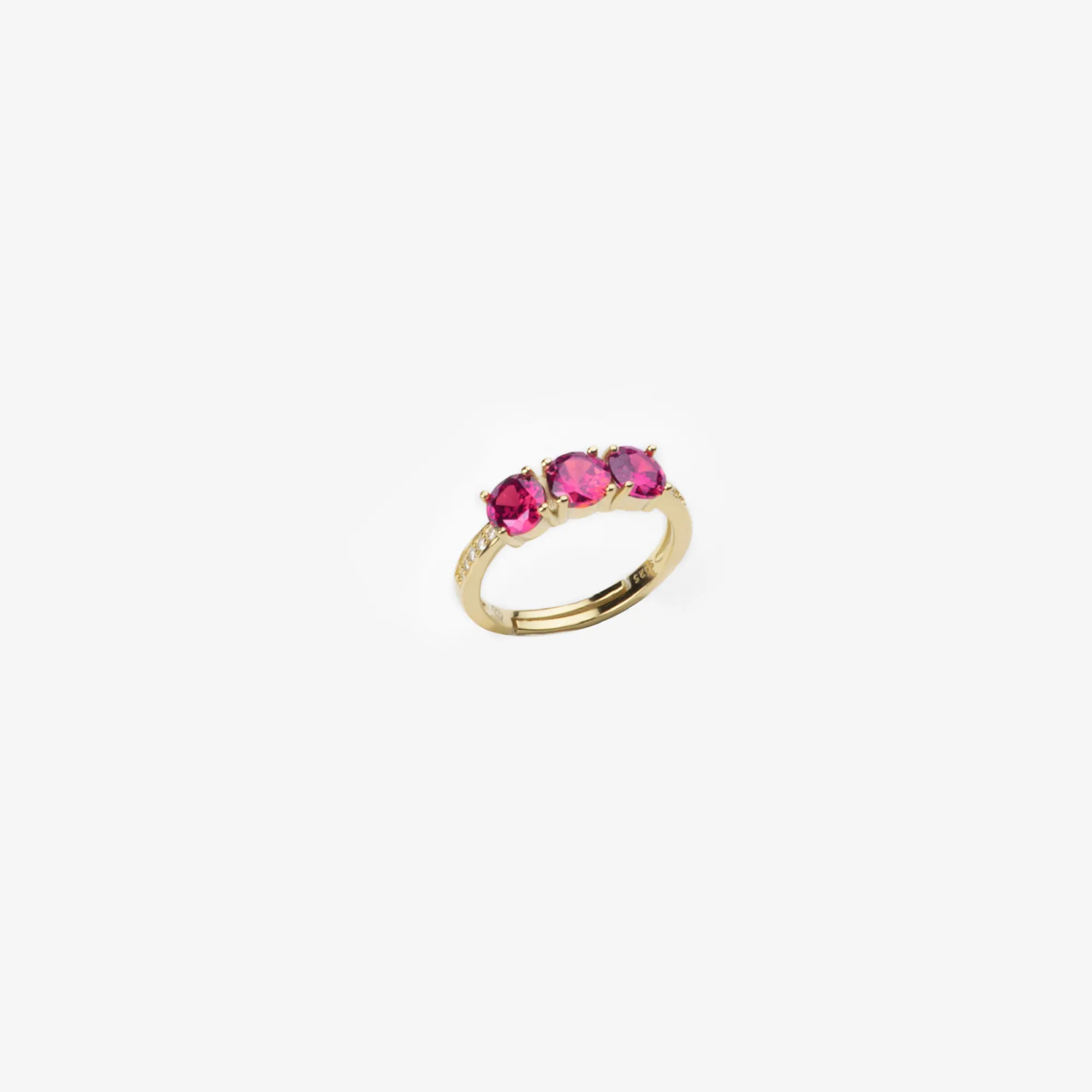 Anello pietre Fucsia argento 925 BARBIERI