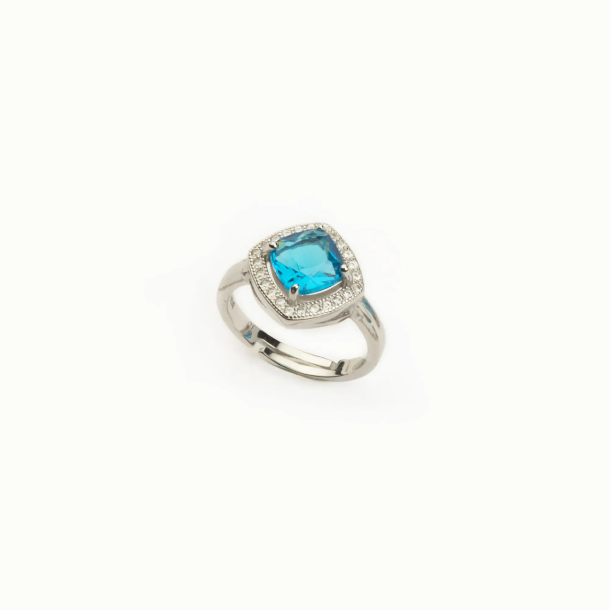 Anello Acquamarina argento 925 BARBIERI