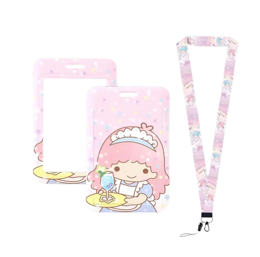 Portabadge portacarte portafoto gemella Lala little twin star