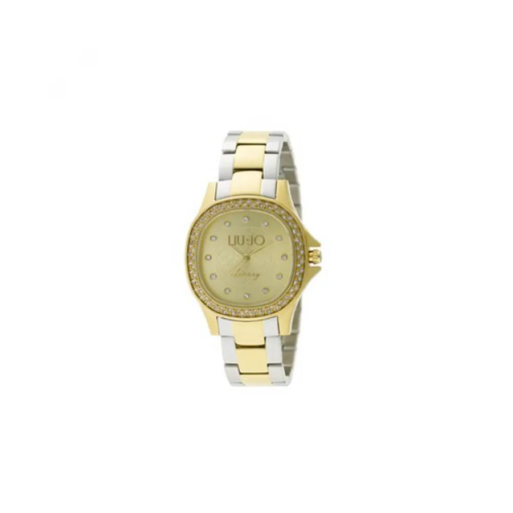 Orologio Donna LIU JO Luxury MAYA TLJ655 Bracciale Acciaio Gold Dorato Swarovski