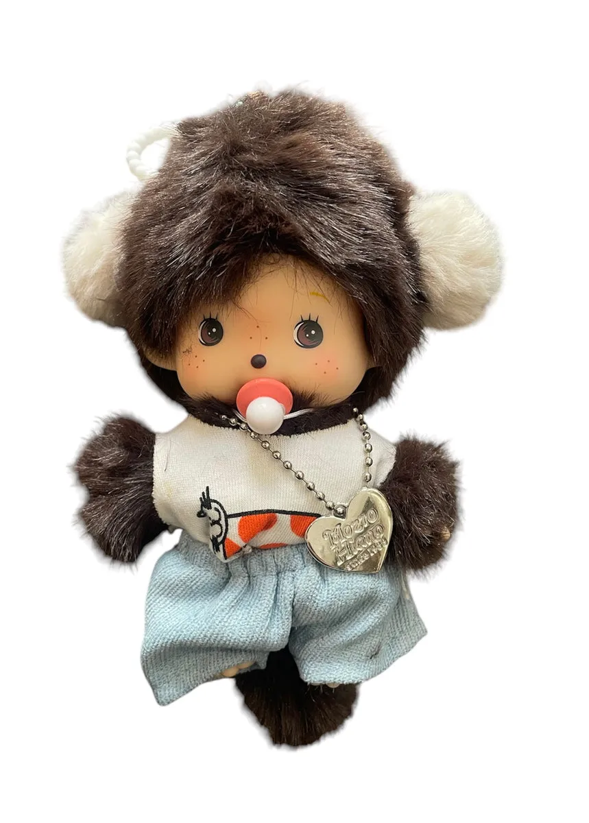 Portachiavi e applique per borsa Pimp your Bag Monchichi con paraorecchie