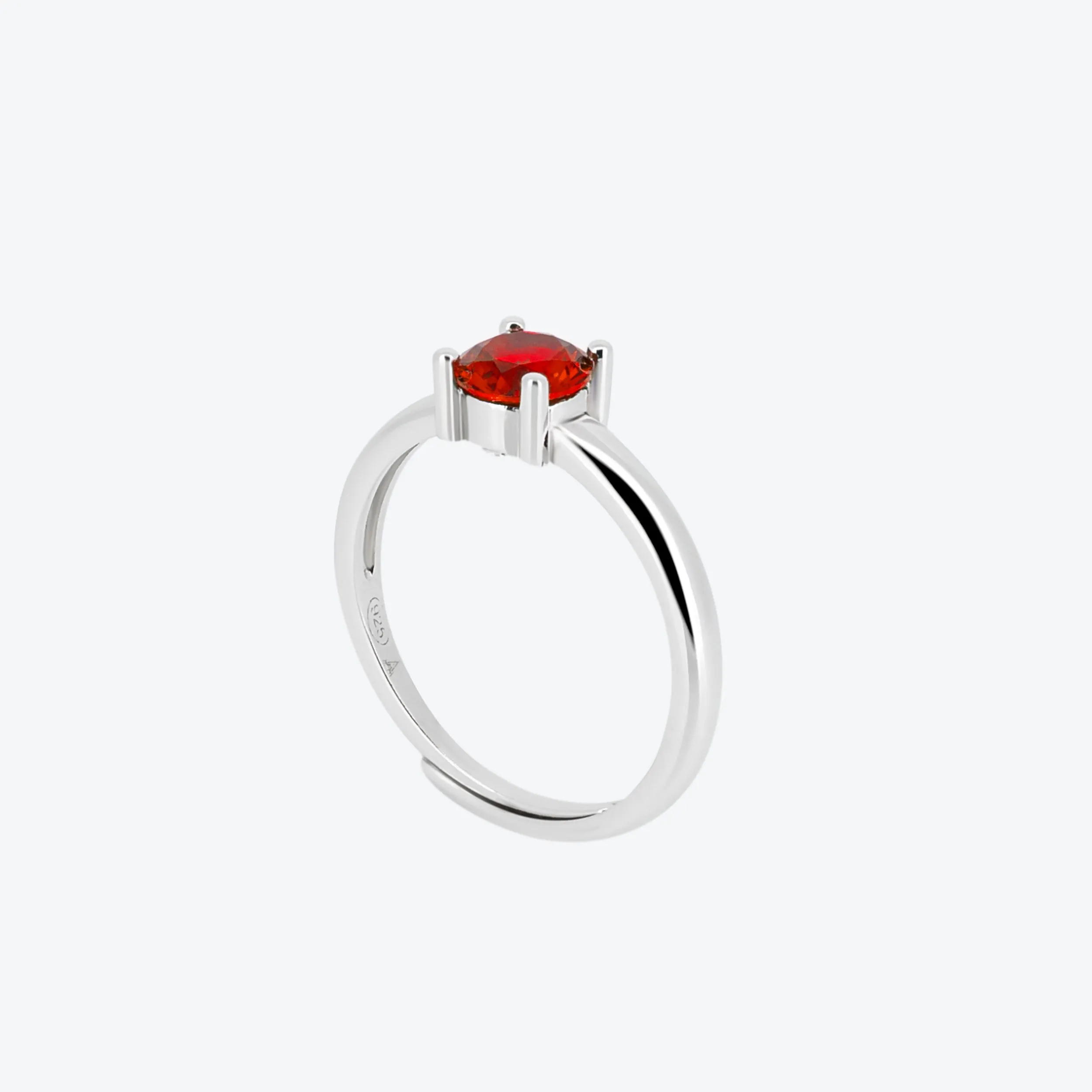 ANELLO solitario - rosso