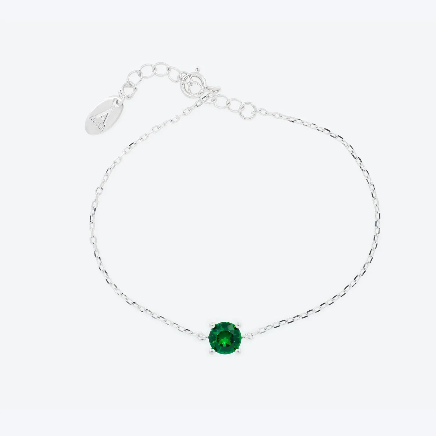 BRACCIALE con zircone verde