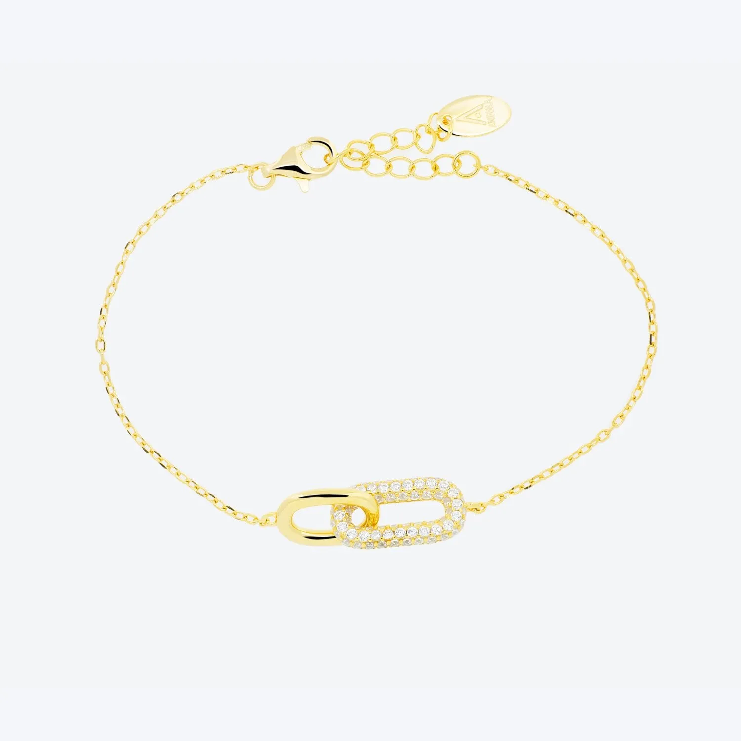 BRACCIALE catena pavé - oro