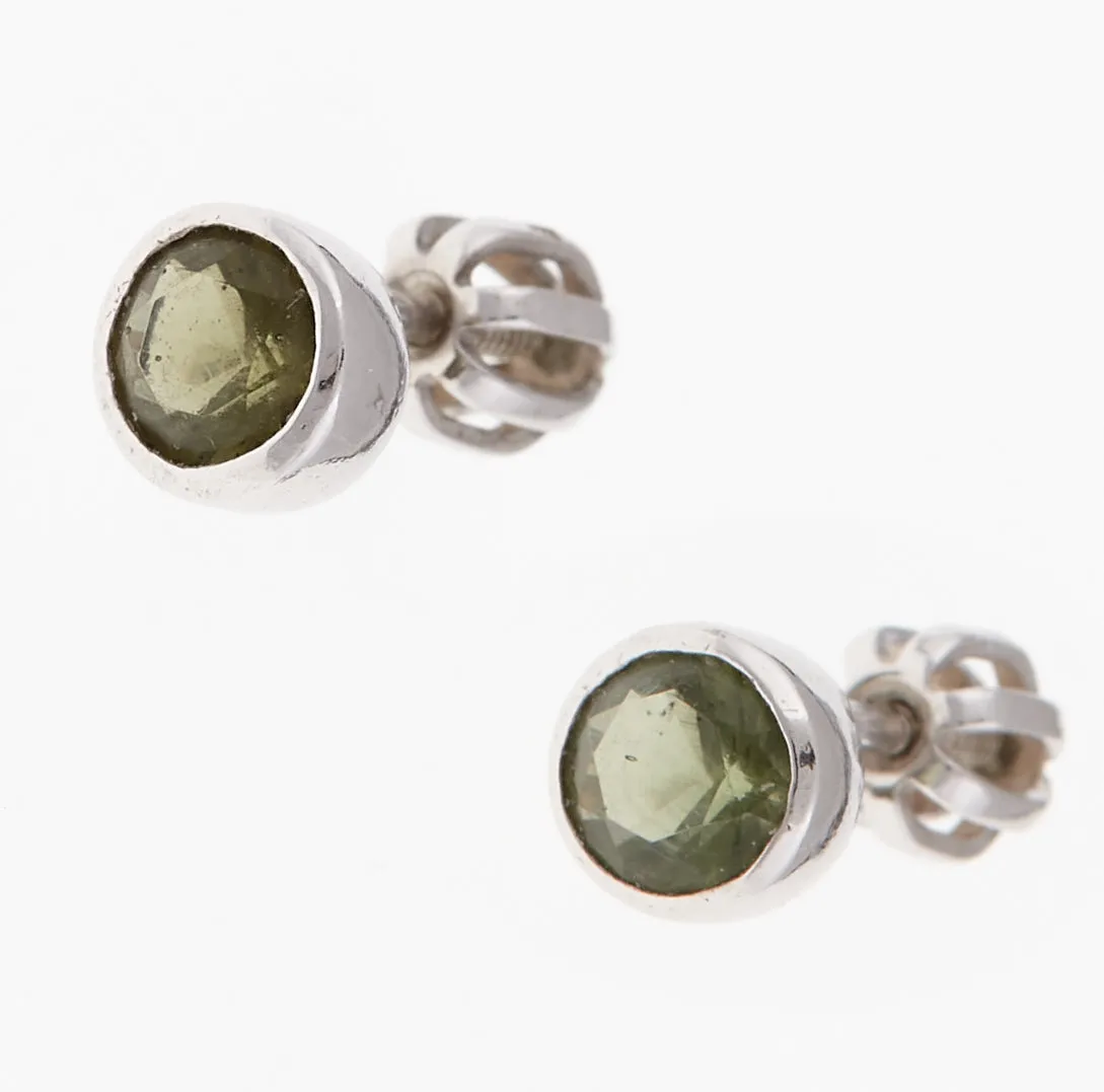 Orecchini in argento con Moldaviti 2139-3