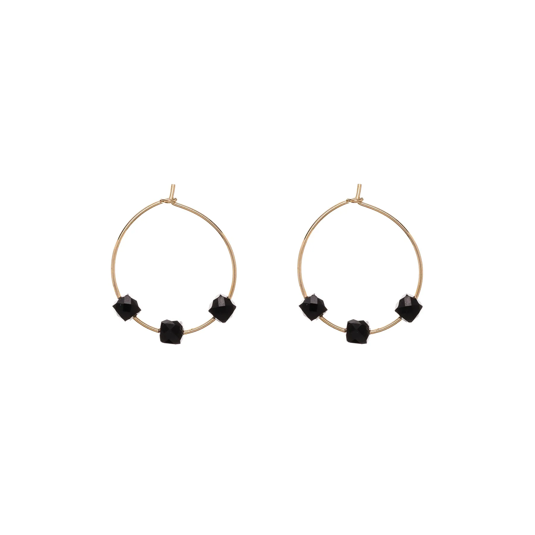 Buy Earring plated gold | Madison Medium | Alisia Jewels– Alisia jewels com