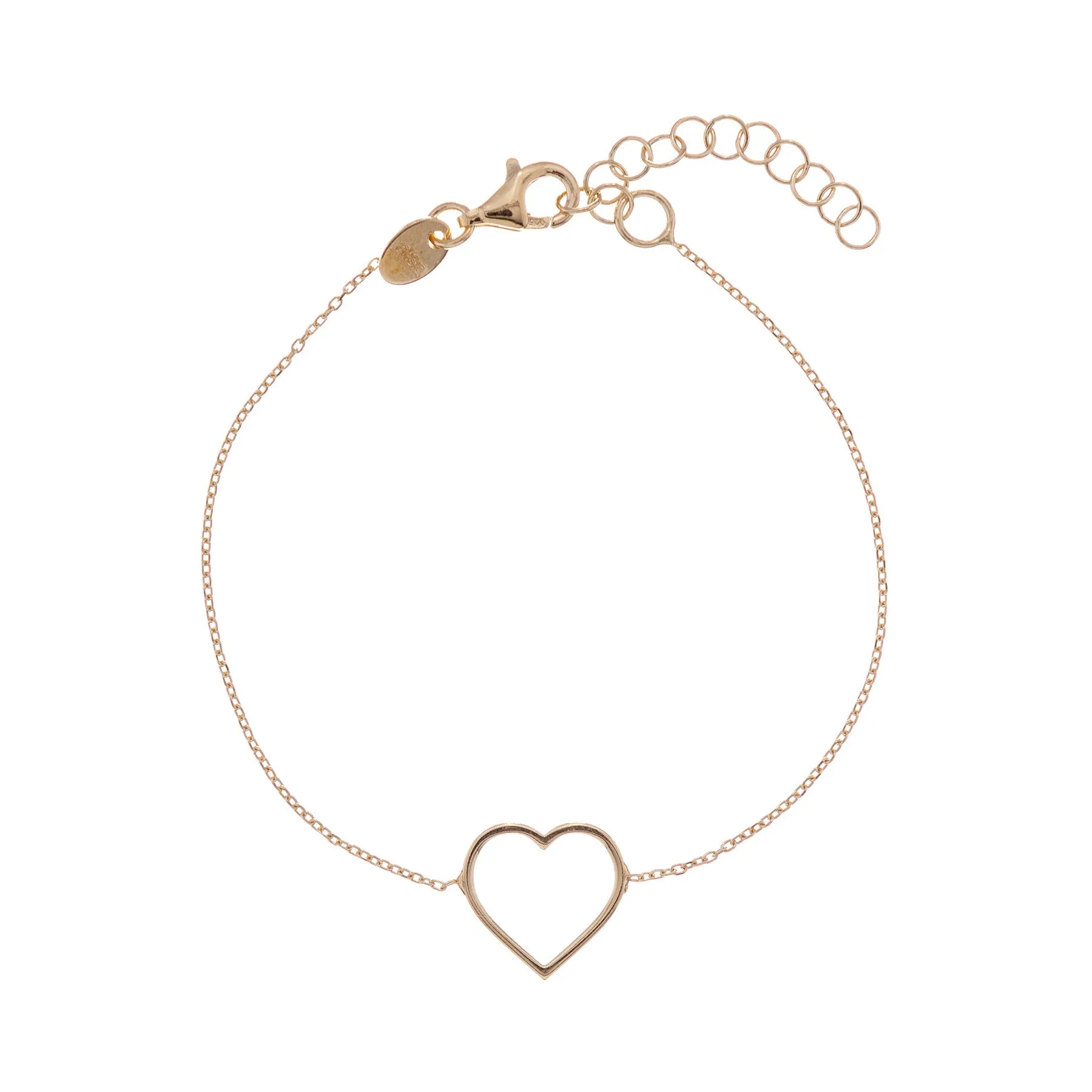 Buy bracelet plated gold | Minimal Heart