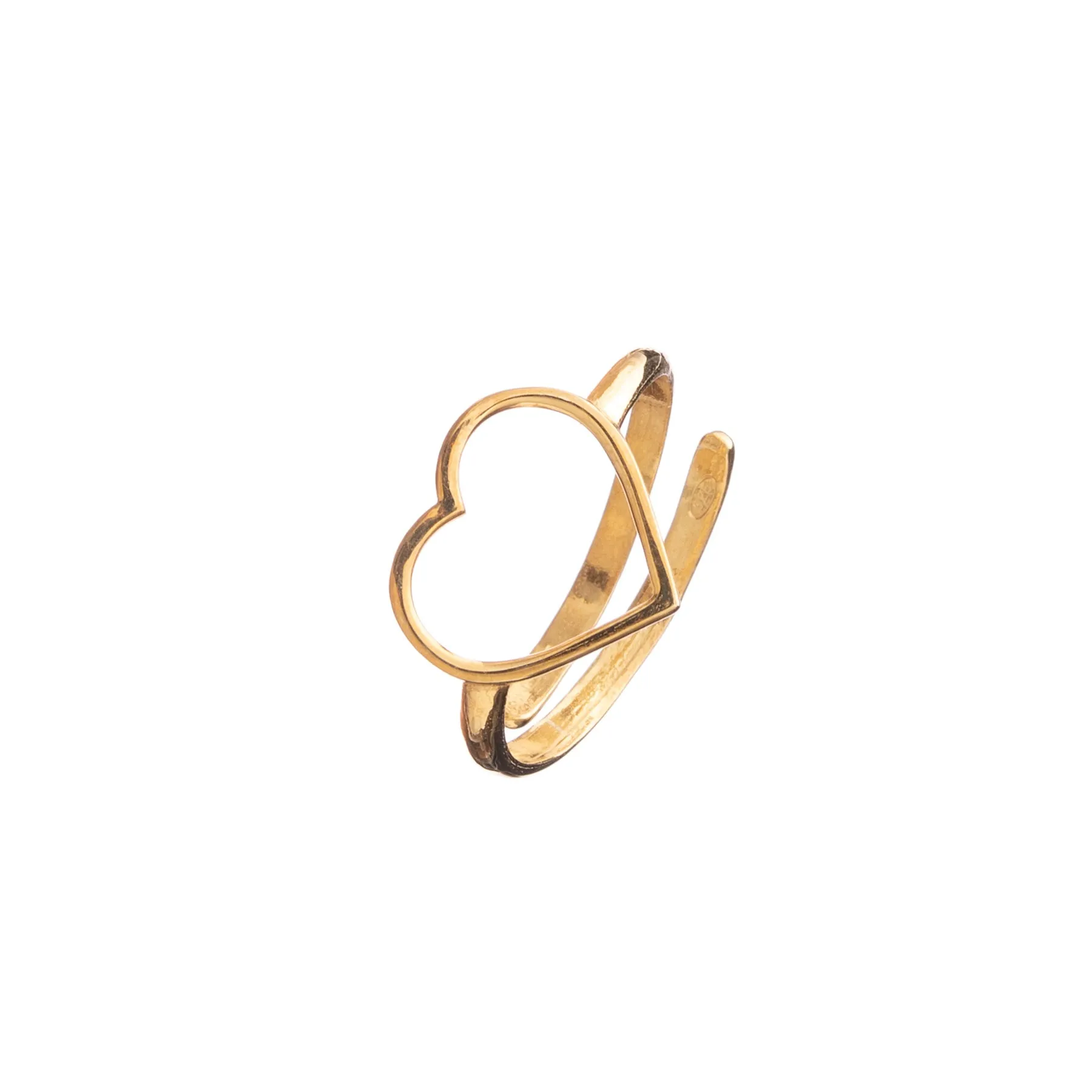 Buy ring plated gold | Minimal Heart
