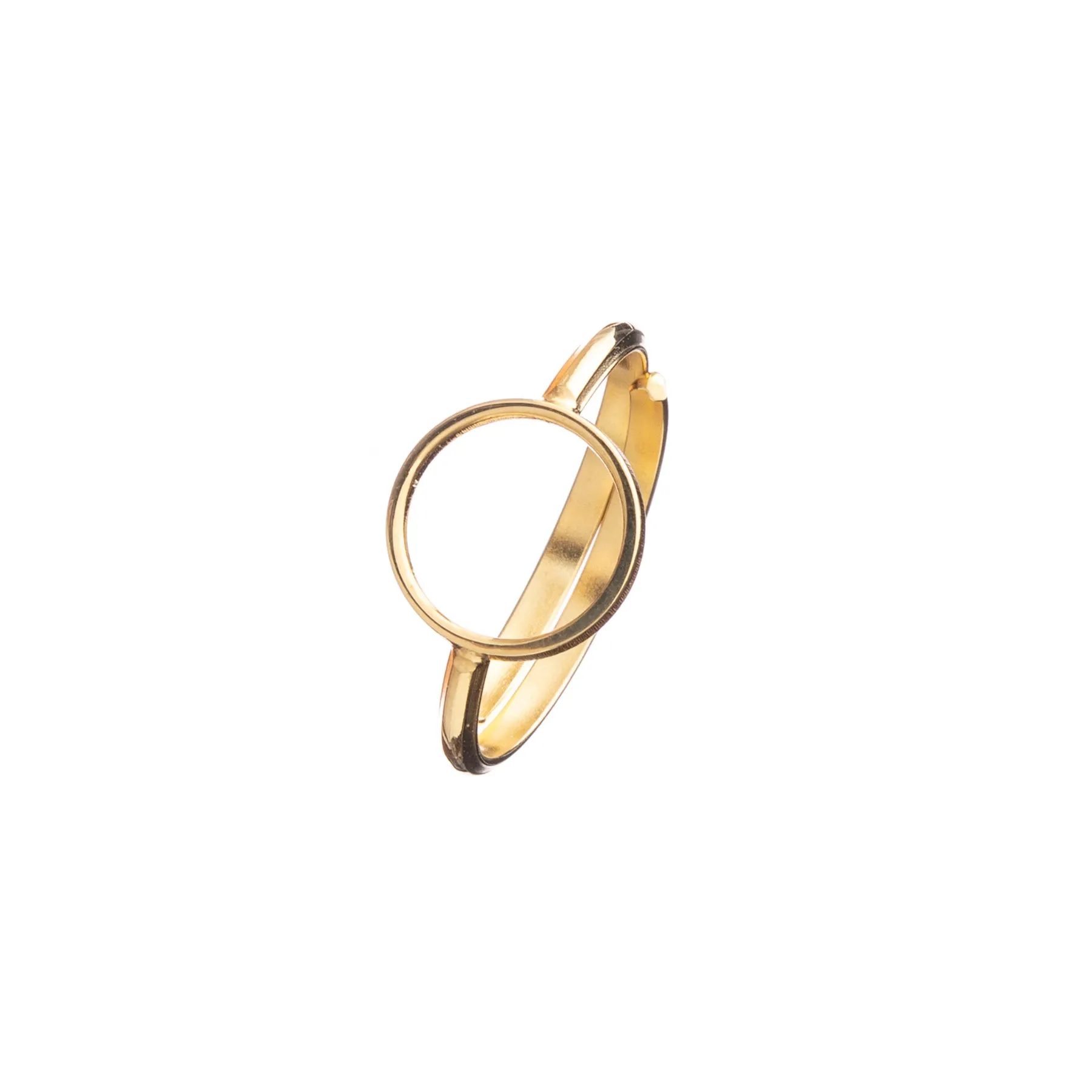 Buy adjustable ring plated gold | Minimal Rod