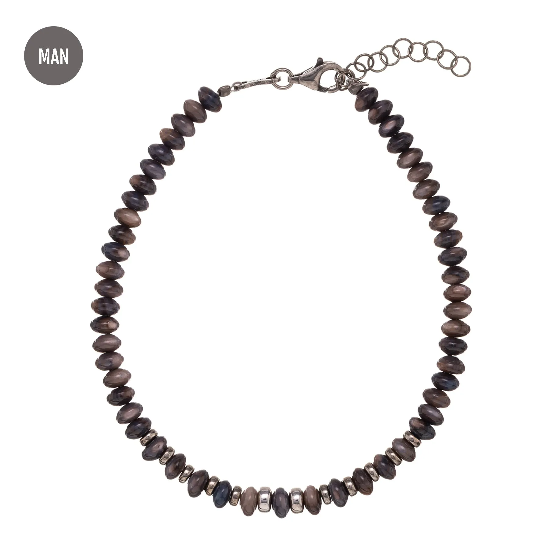 Buy Bracelet 925 Silver | Orfeo Gray | Alisia Jewels– Alisia jewels com