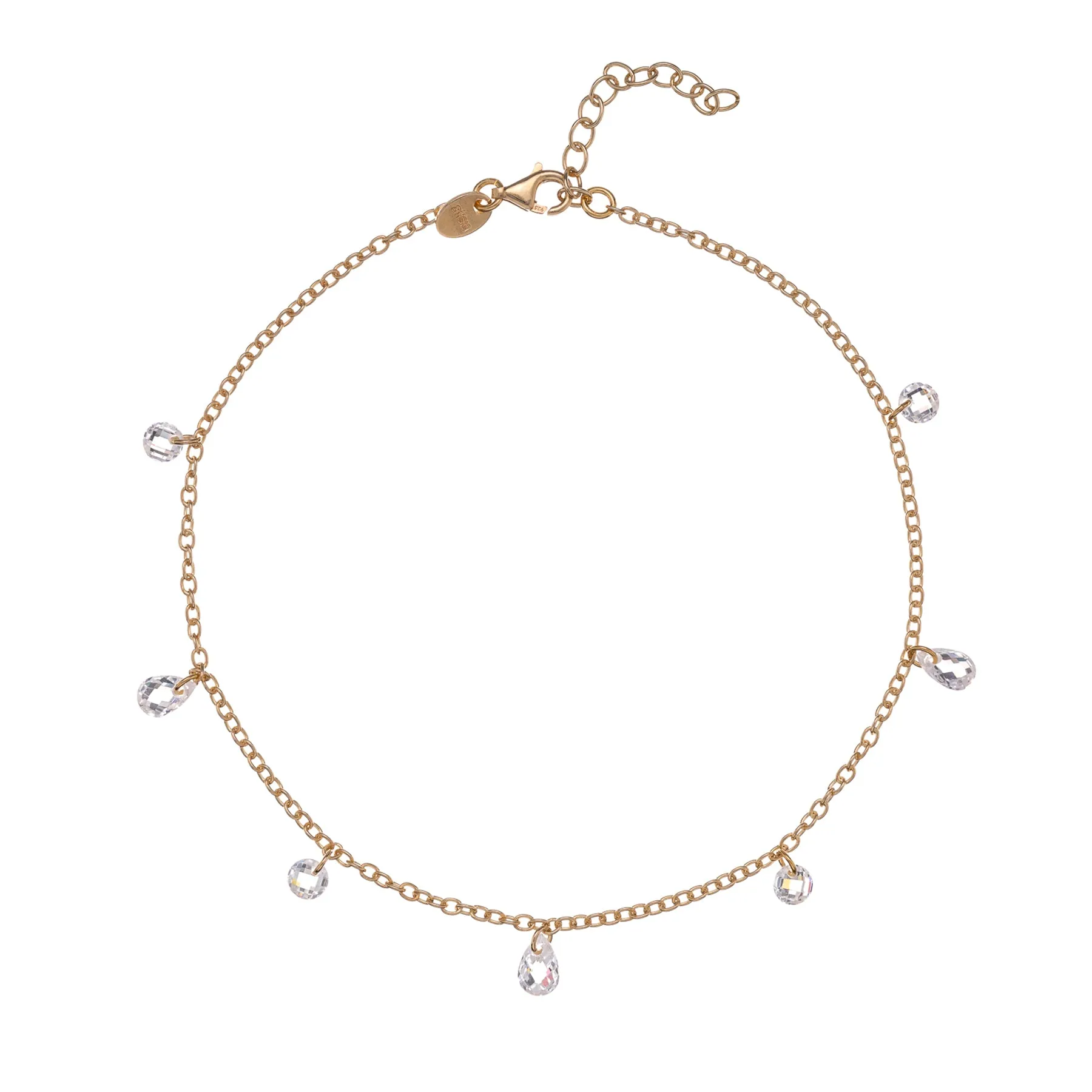 Buy anklet Gold | Aria | Alisia Jewels– Alisia jewels com