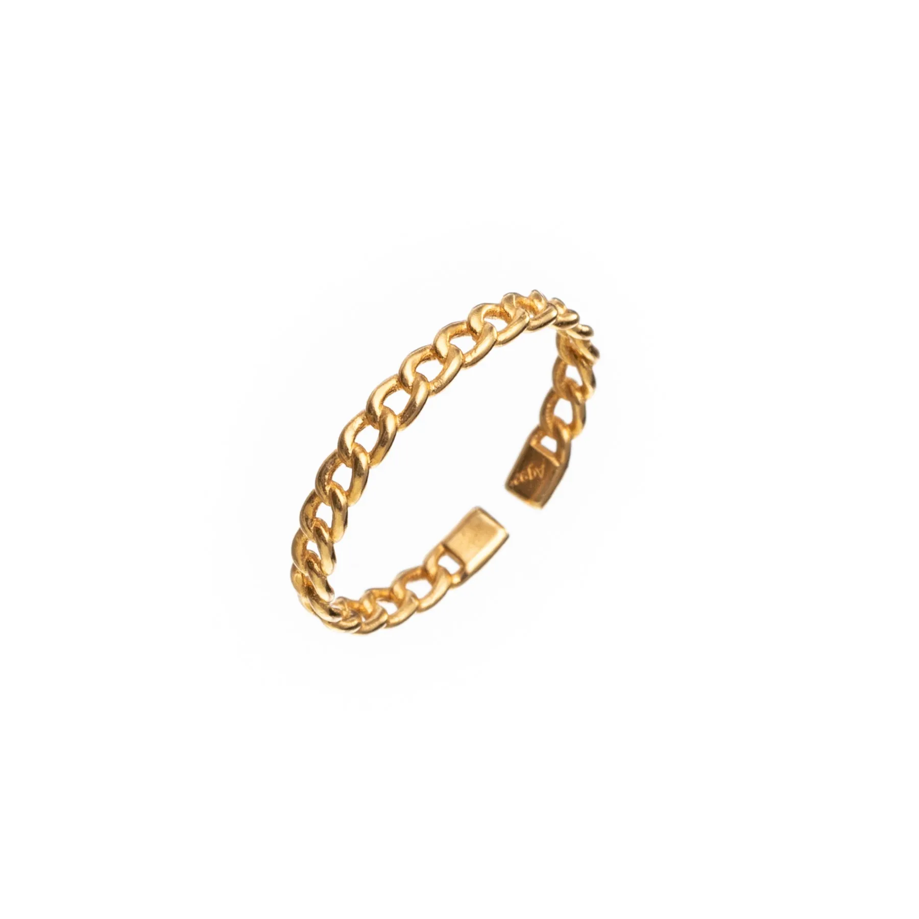Buy adjustable ring plated gold | Grumetta