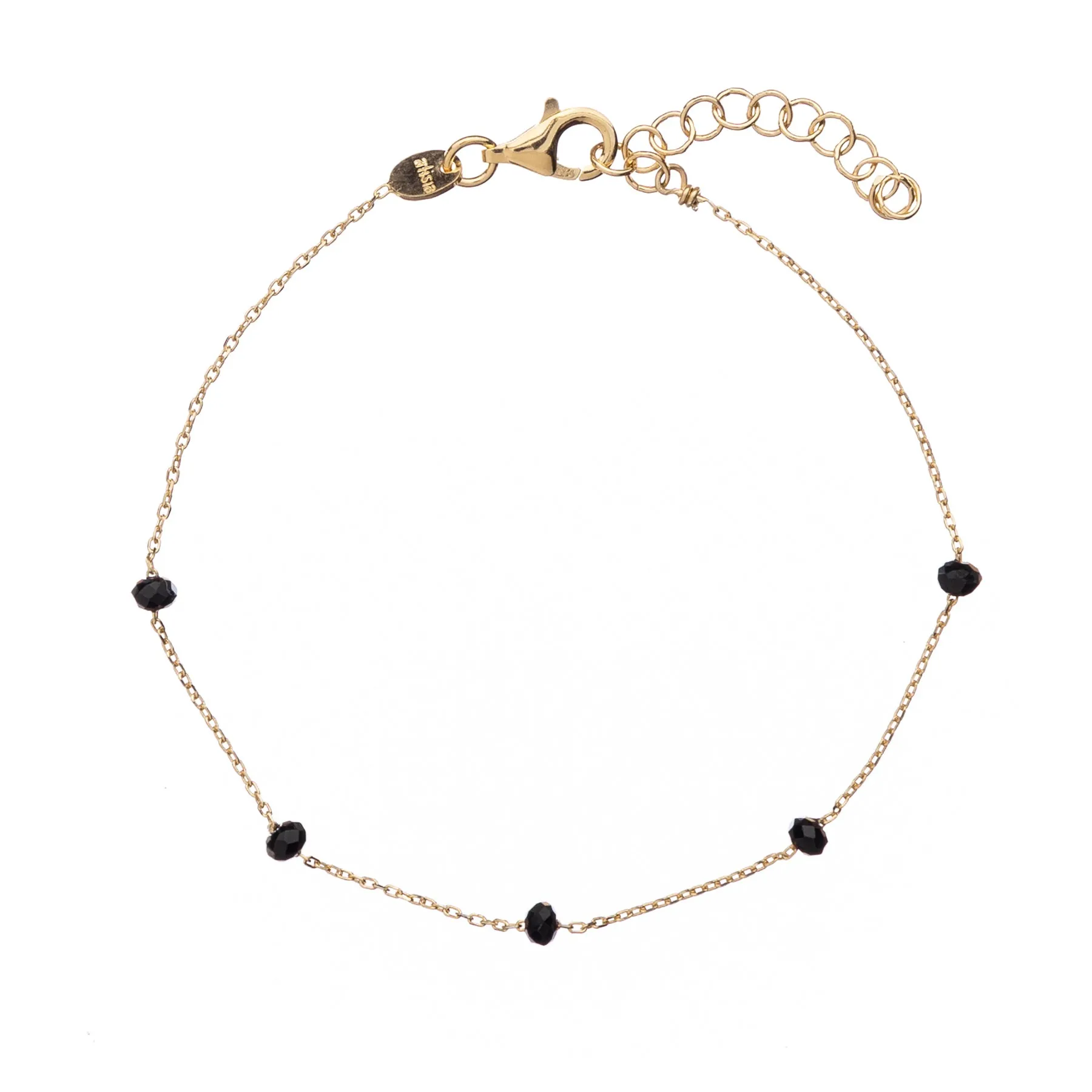 Buy bracelet plated gold | Crystal Bead