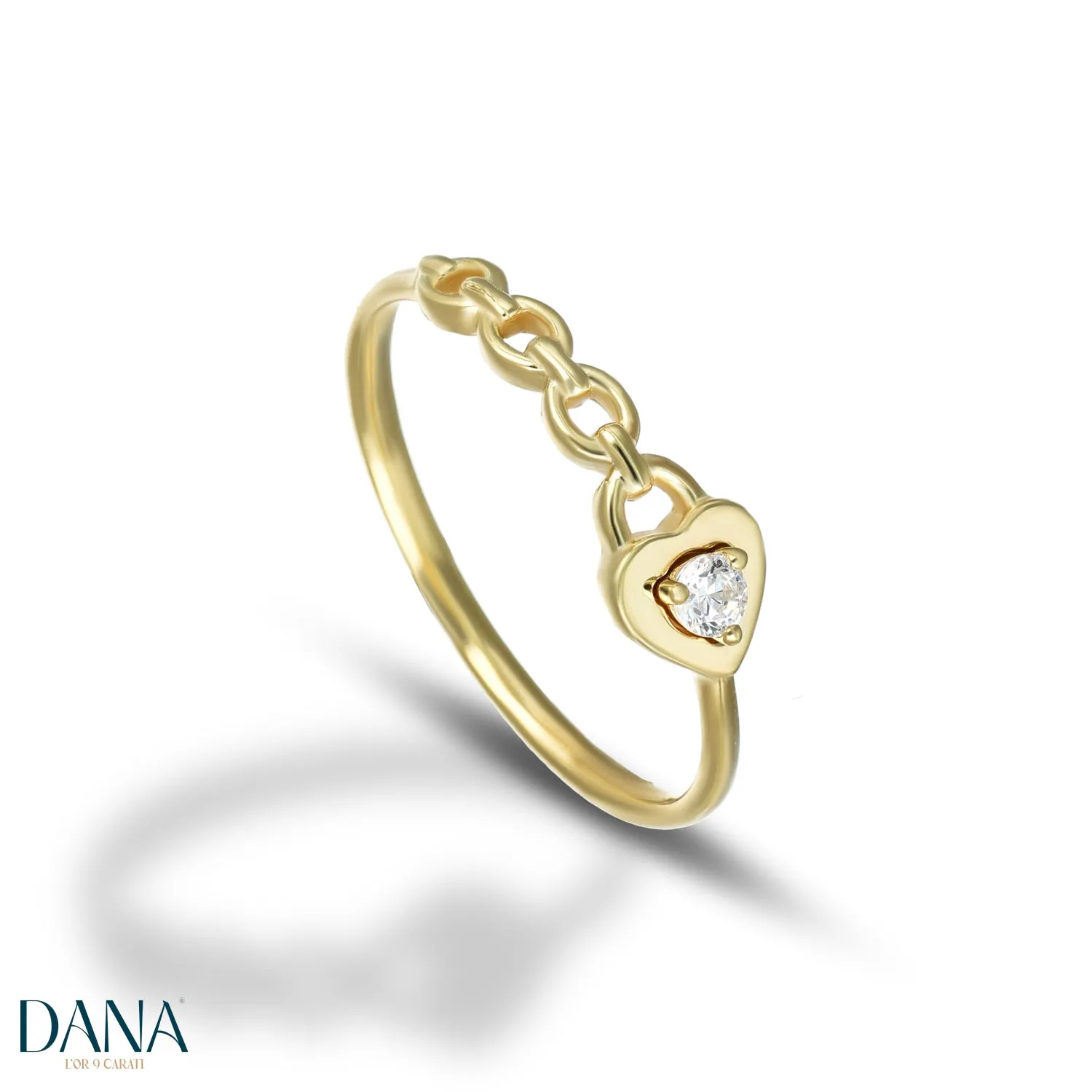 Anello padlock heart oro 9 carati DANA L'OR 9 CARATI