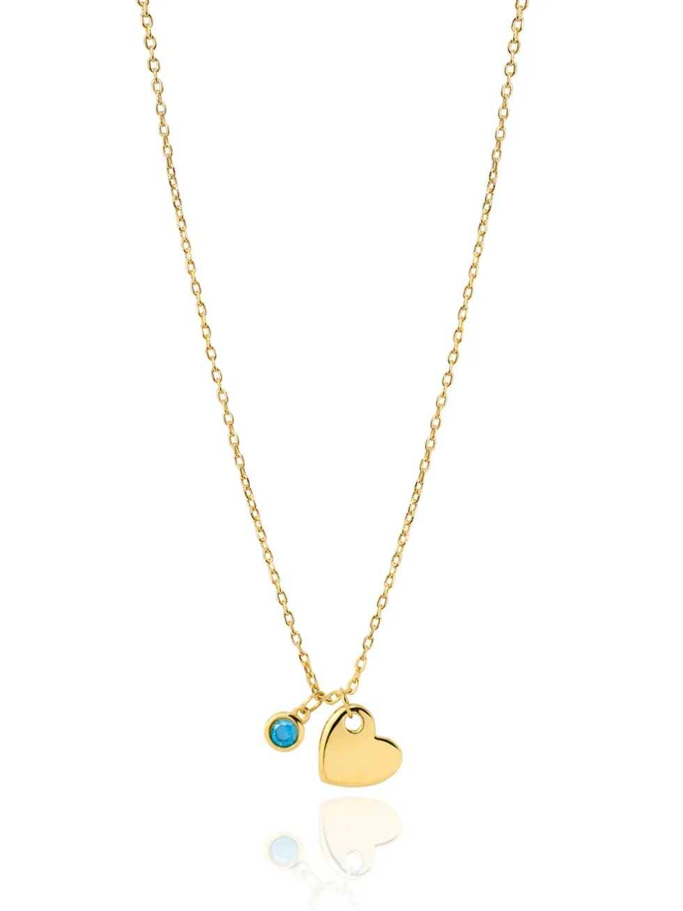 Collar BLUE HEART oro