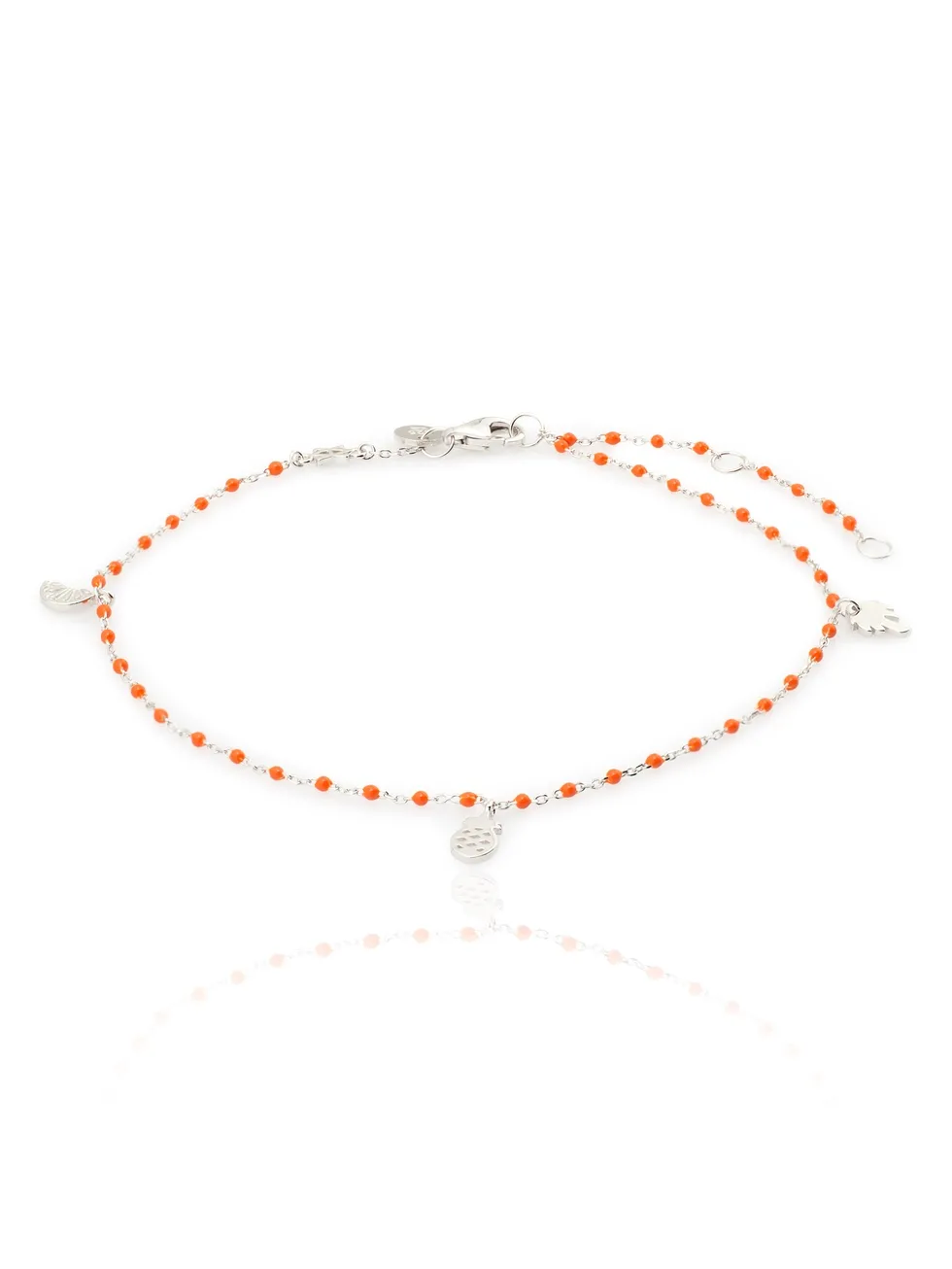 Tobillera CORAL plata