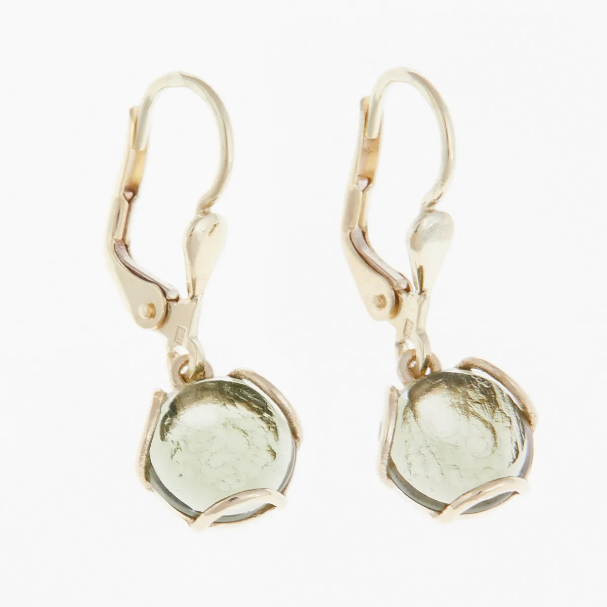 Orecchini d'oro con Moldaviti 171