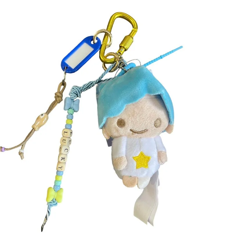 Portachiavi e applique borsa Pimp your Bag Little twin star gemello Kiki in peluche