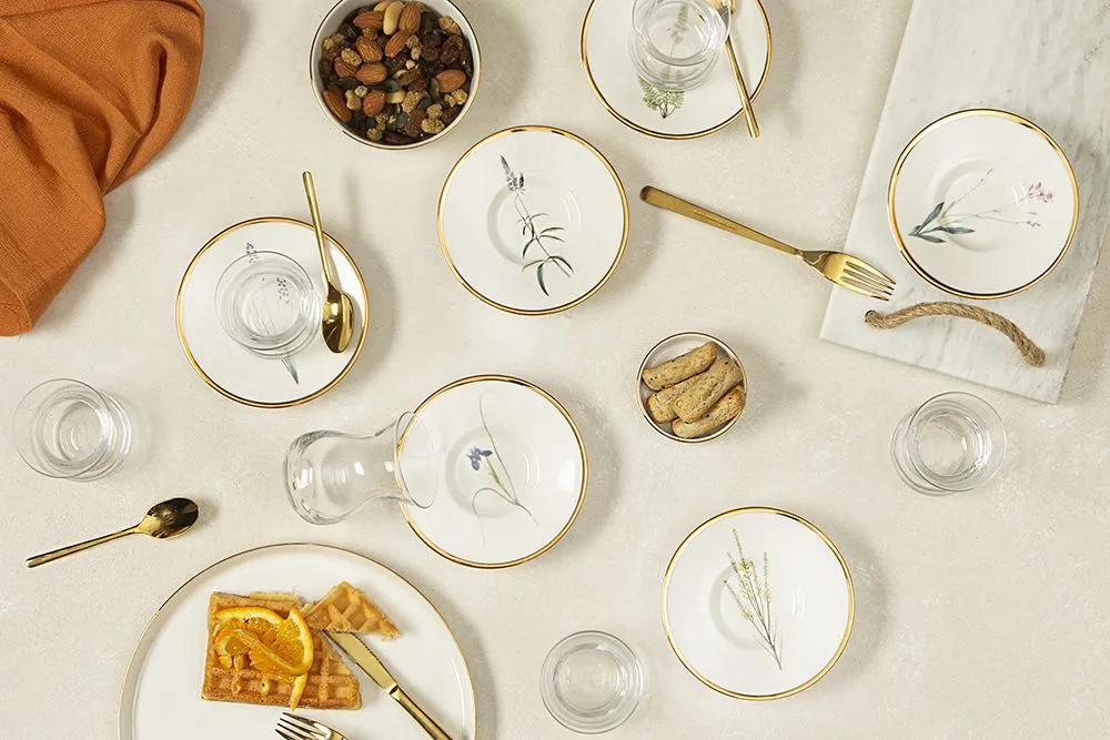 Porland BOTANICAL Türkische Teegläser Set 12-teilig