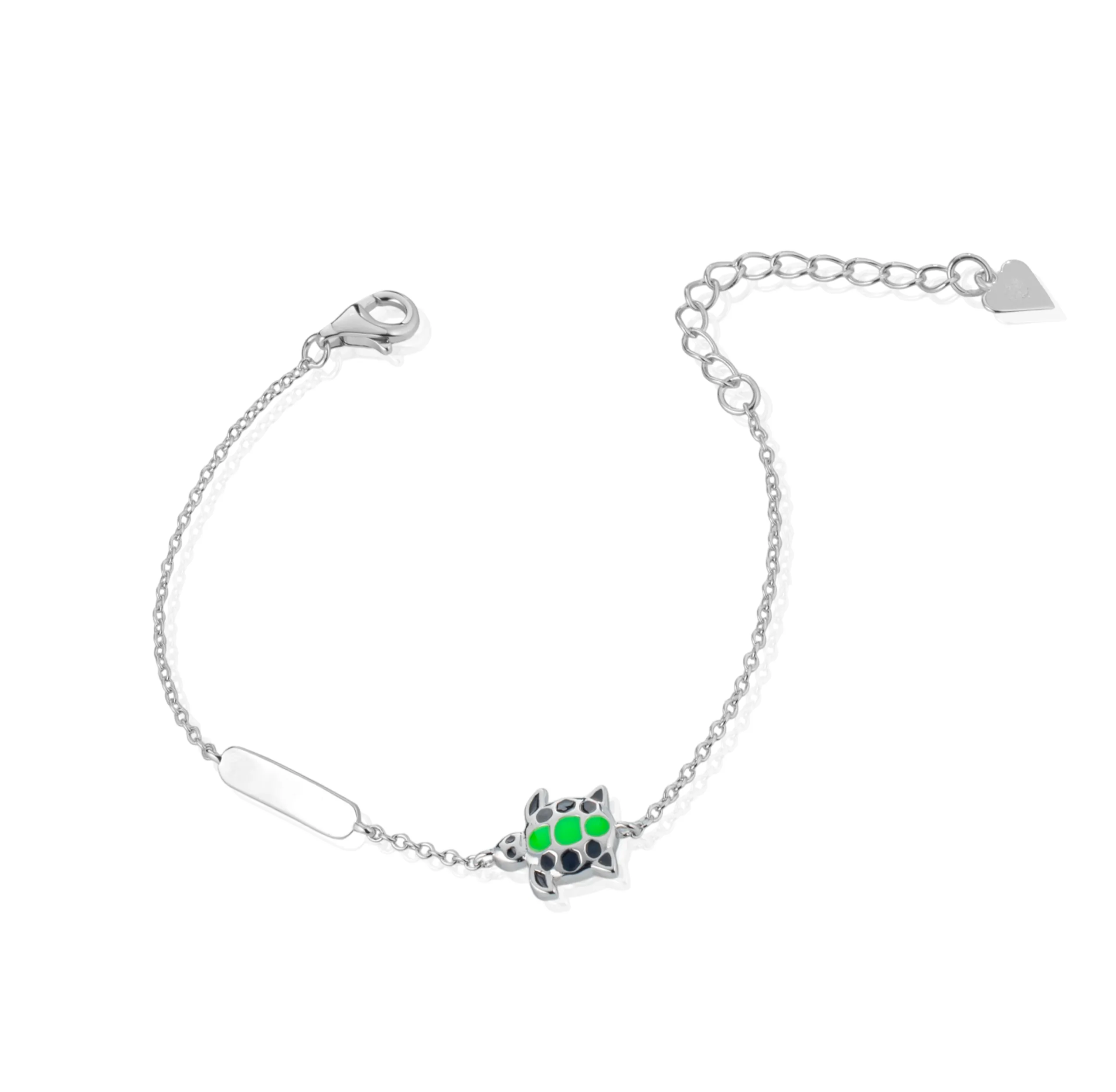 Bracciale baby targa con tartaruga