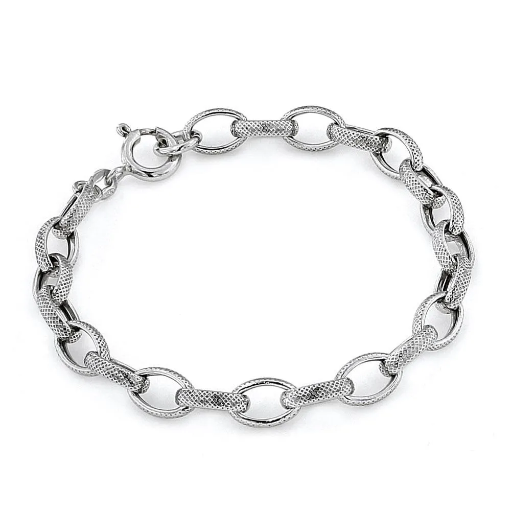 Bracciale Unisex in Argento Anticato