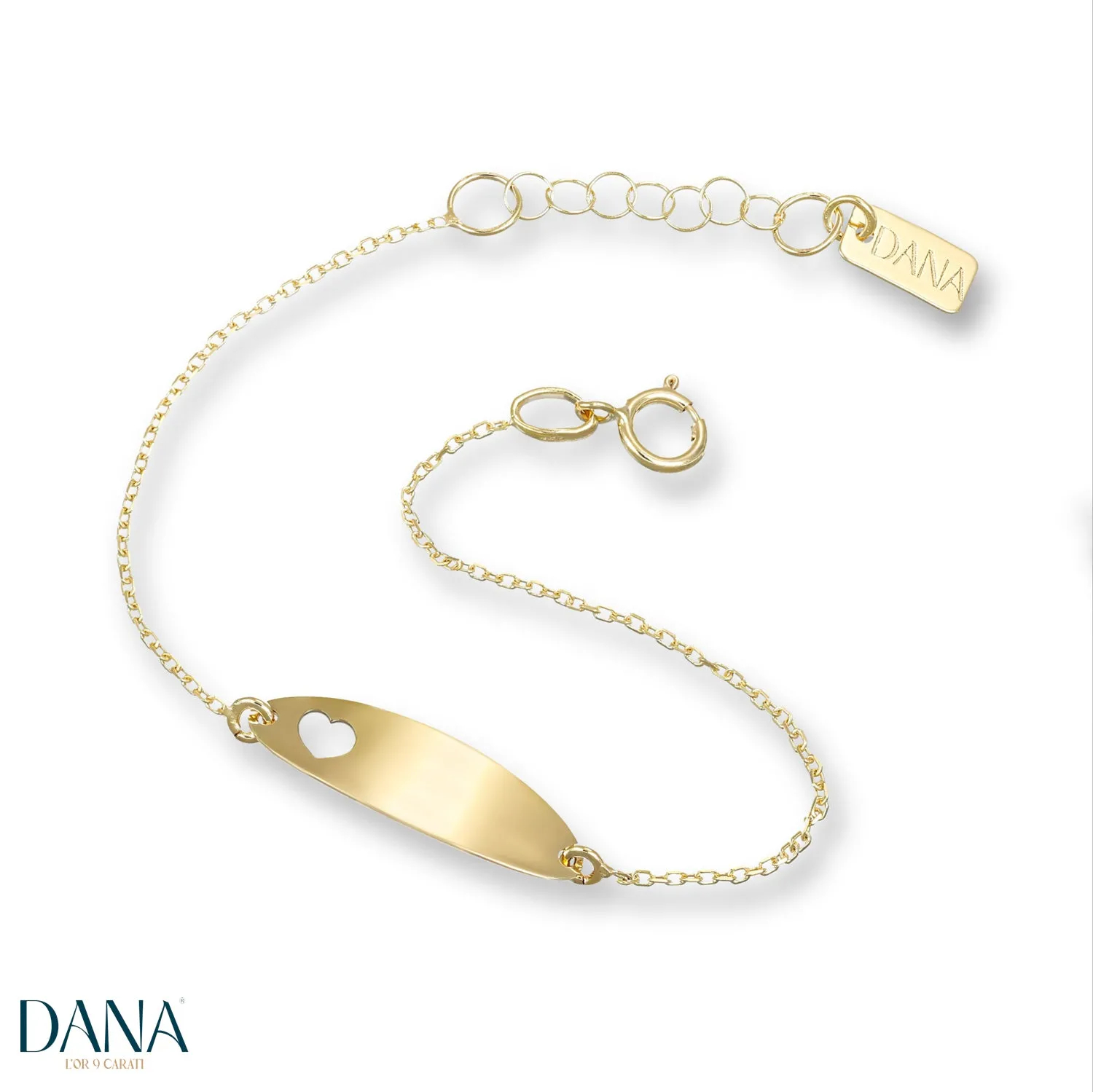 Bracciale baby con targa oro 9 carati DANA L'OR 9 CARATI