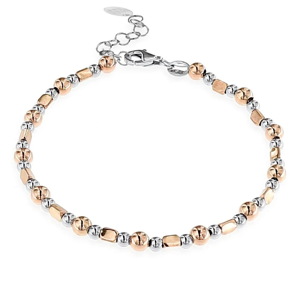 Bracciale Bicolore Unisex in Argento