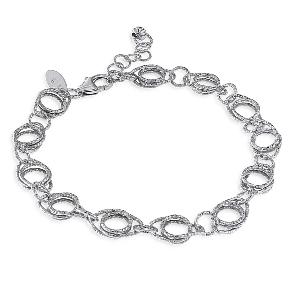 Bracciale Catena Fantasia Argento
