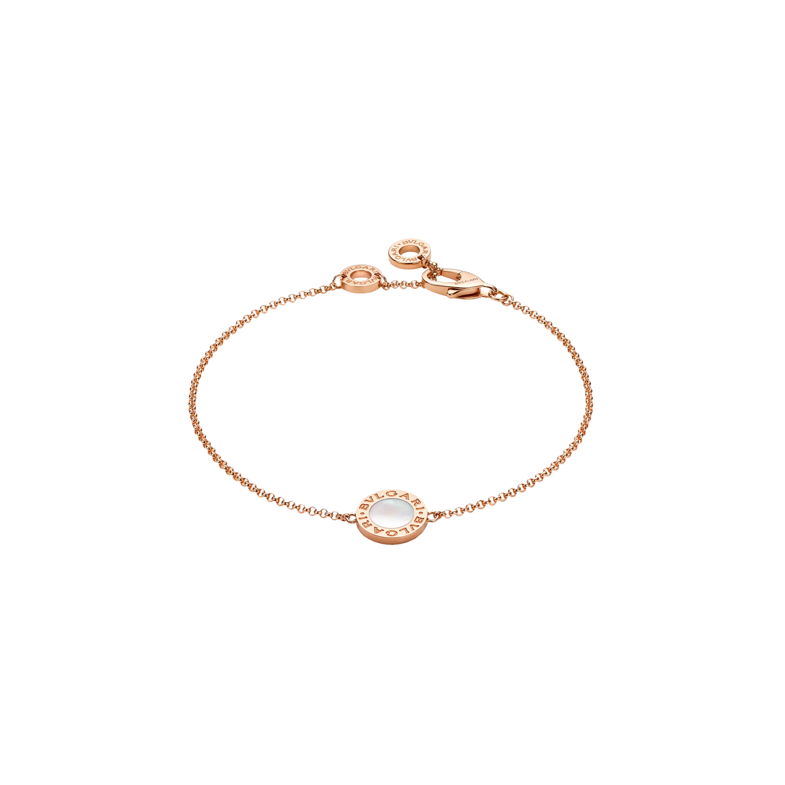 BRACCIALE BVLGARI BVLGARI IN ORO ROSA 18K CON ELEMENTO IN MADREPERLA - 359681 - 359681