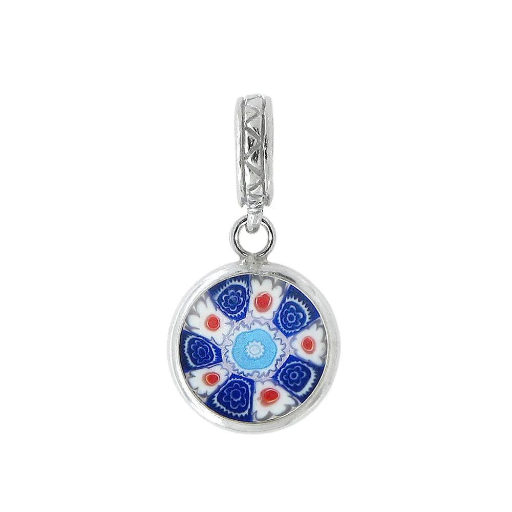 Charm in Argento 925 con Murrina Millefiori