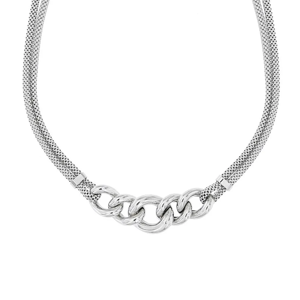 Collana a maglie in argento