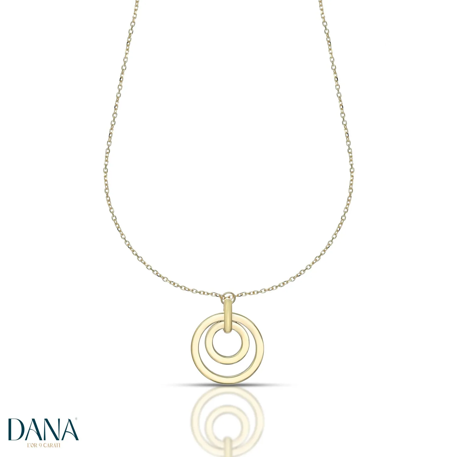 Collana cerchi oro 9 carati DANA L'OR 9 CARATI