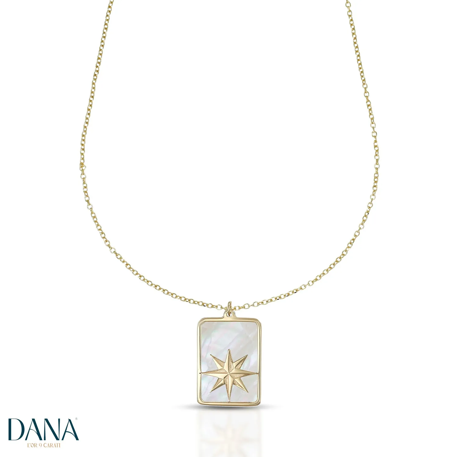 Collana rosa dei venti madreperla oro 9 carati DANA L'OR 9 CARATI