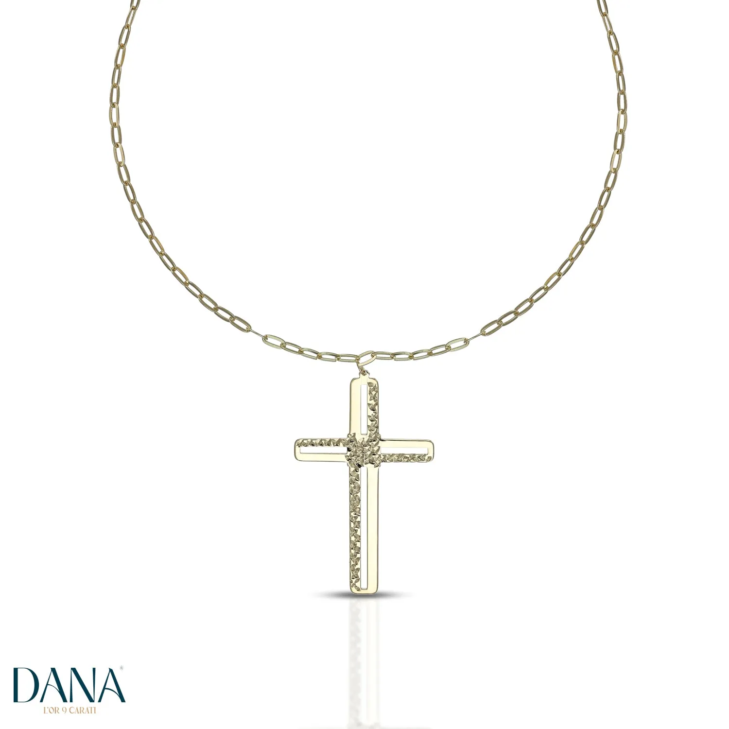 Collana croce collezione Corpus Lux oro 9 carati DANA L'OR 9 CARATI