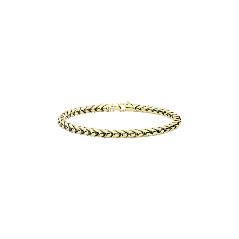 BRACCIALE ZANCAN IN ORO 18KT E CERAMICA NERA - KB046G-N