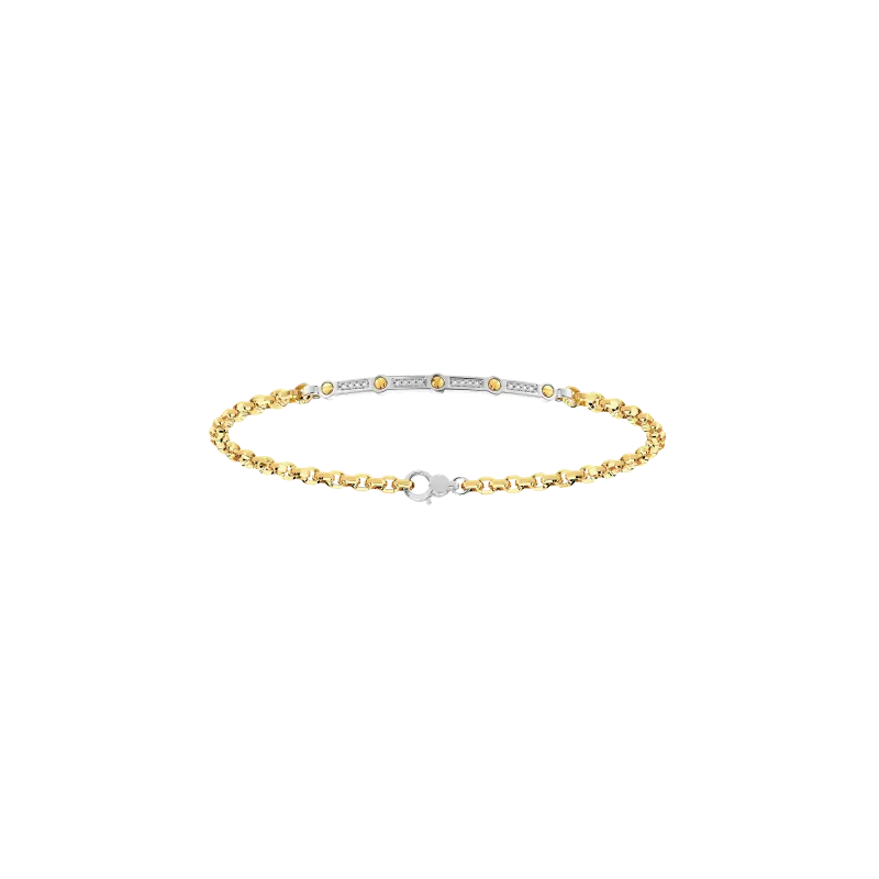 BRACCIALE ZANCAN IN ORO 18KT E DIAMANTI - UB001GB