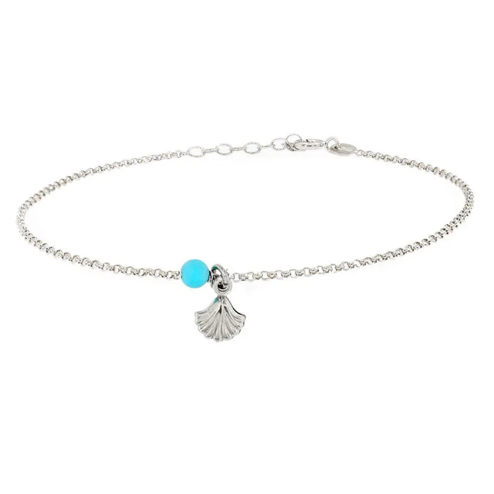 Cavigliera Argento 925 con Conchiglia