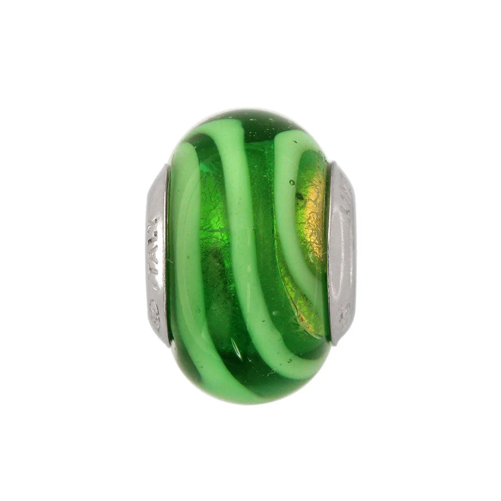 Charm Sfumature Verdi in vetro di Murano